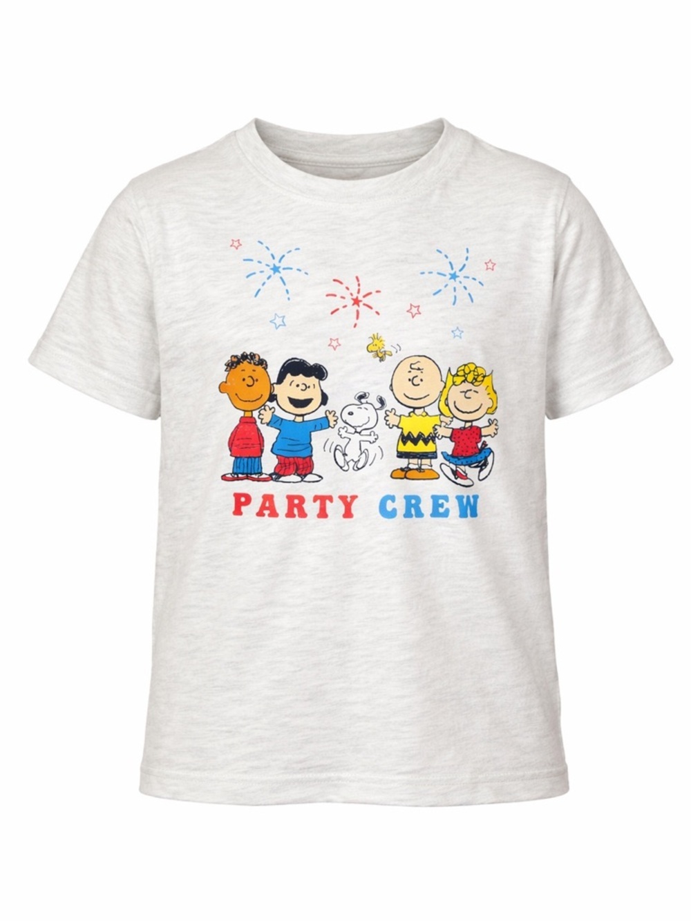 Peanuts Party Crew Kids Graphic T-Shirt Snoopy Charlie Brown Youth Large 10-12